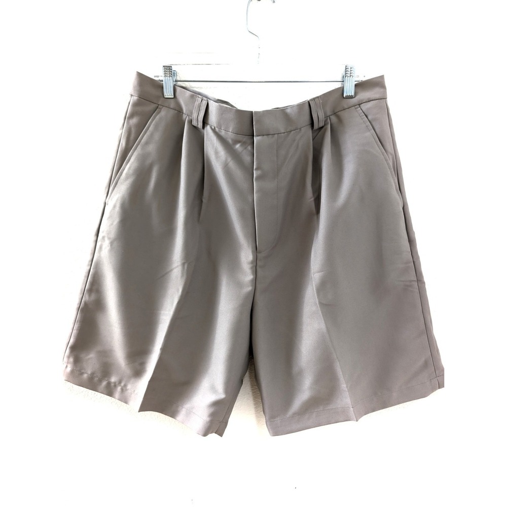Snake Eyes Players Collection Tan Khaki Golf Shorts Pleated 36